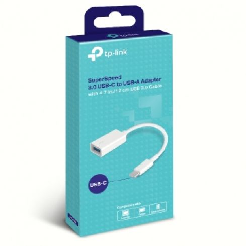 TP-Link UC400 SuperSpeed 3.0 USB-C To USB-A Adapter - White