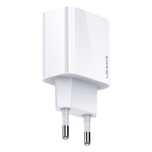 Usams CC118 PD Fast Charging Travel Charger, 20W - White