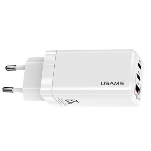  Usams CC110 ميني شاحن سريع، 65 واط - أبيض