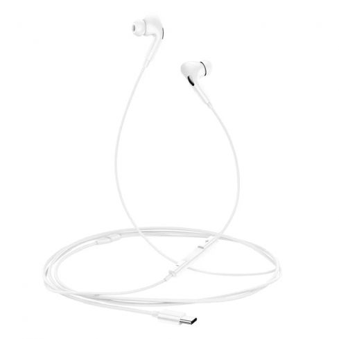 Usams SJ452 Type-C In-Ear Wired Earphones - White