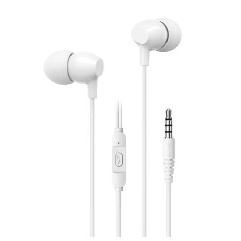 Usams SJ594 3.5MM In-Ear Wired Earphones - White