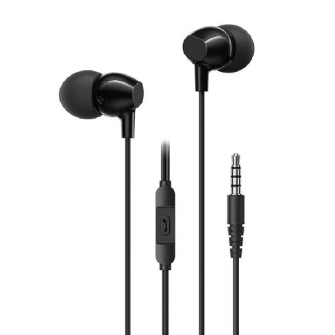 Usams SJ594 3.5MM In-Ear Wired Earphones - Black