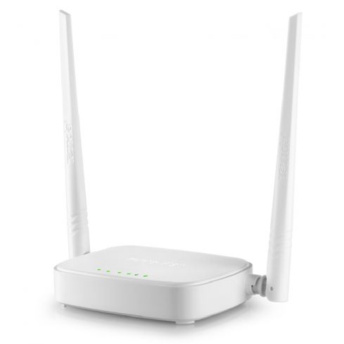 Tenda N301 Wireless N300 Easy Setup Router, 4 Ports, 2 Antenna, 10/100Mbps - White