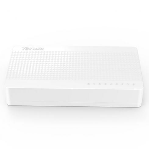 Tenda S108 Desktop Switch, 8 Port, 10/100Mbps - White