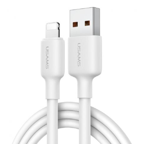 Usams SJ605 Cable USB-A To Lightning, 2M, 2.4A - White