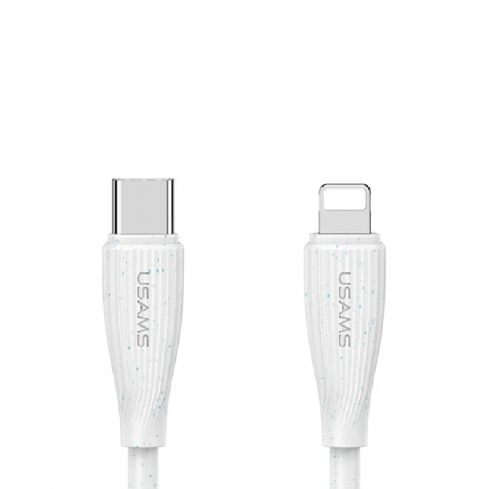 Usams SJ717 Cable Type-C To Lightning,, 1M, 3.3FT, 30W - White