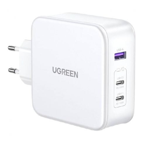 Ugreen CD289 Nexode 3 Ports PD Gan Fast Charger, 140W - White