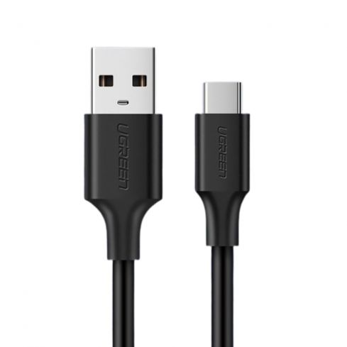  يوجرين 60826 USB-A إلى USB-C كابل للشحن السريع ونقل البيانات، 3 متر، 3 أمبير - أسود