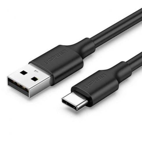  يوجرين 60826 USB-A إلى USB-C كابل للشحن السريع ونقل البيانات، 3 متر، 3 أمبير - أسود