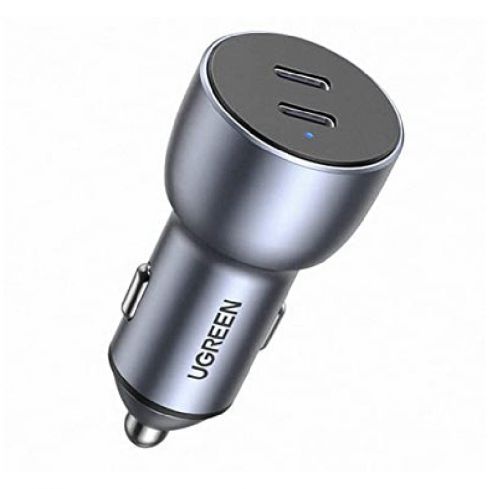 Ugreen CD213 USB-C Fast Car Charger, 50W - Gray