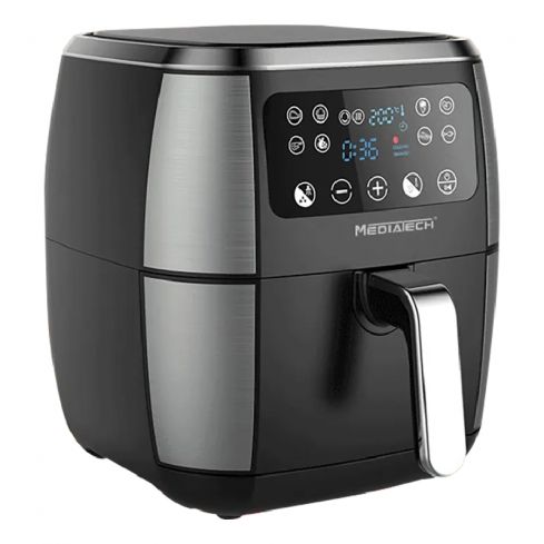 MediaTech Air Fryer, 1800 Watt, 7.2 Liters, Touch Digital Display, MT-AF1000 - Black