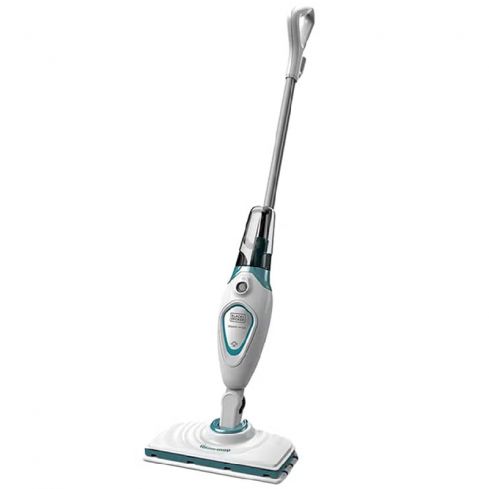 Black&Decker Steam Mop EPP, 1300 Watt, 250 ml , FSM1605 - White x Blue