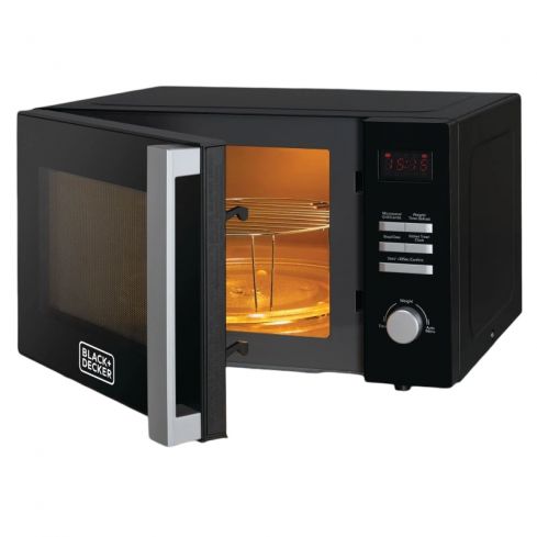 Black&Decker Microwave Oven with Grill, 28L, MZ2800PG - Black