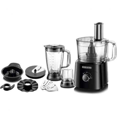 Black&Decker Food Processor 5 IN 1, 750 Watt, 2 Litre, FX775 - Black