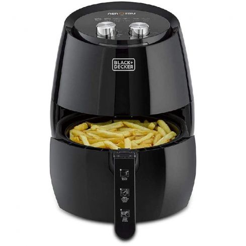 Black&Decker Air Fryer, 1500W, 4.5L, AF350 - Black