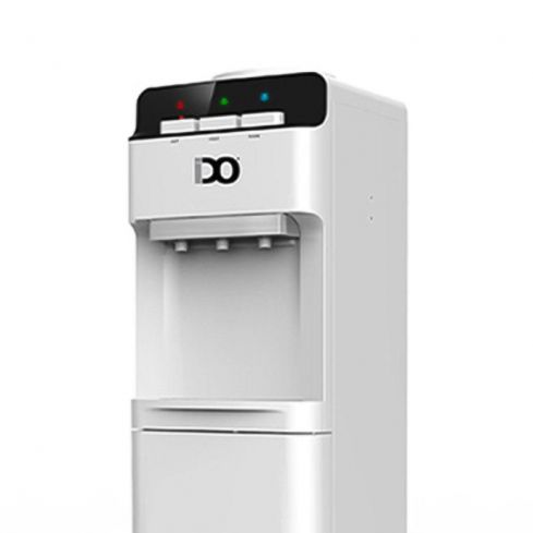 IDO Water Dispenser With Refrigerator, 3 Taps (Cold, Hot, Lukewarm), WD102NC-SV - Silver