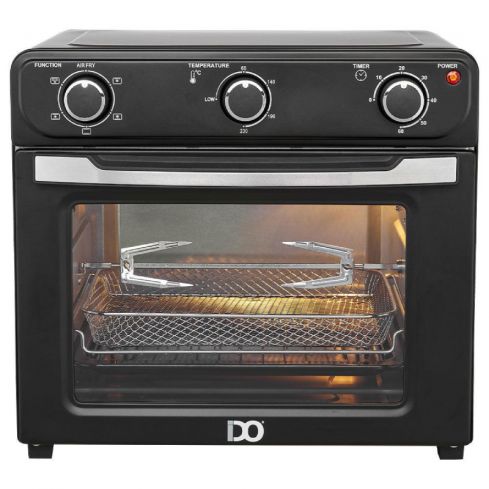 IDO Electric Air Fryer With Oven and Grill, 28 Litres, 1600 Watts, TOAF28-BK - Black