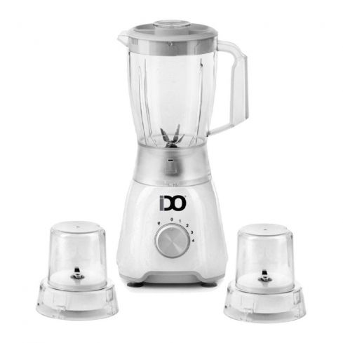 IDO Electric Blender, 600W, 1.5L, 2 Mills, BLGR600-WH - White 