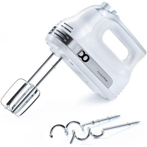 IDO Hand Mixer, 500 Watt, 5 Speeds, HM500-WH - White 