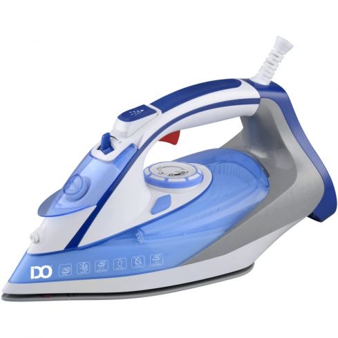 IDO Steam Iron, 2400 Watt, Ceramic Soleplate, SI2400-BGY - Blue