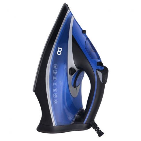 IDO Steam Iron, 2800 Watt, Ceramic Soleplate, SI2800-BGY - Blue*Black