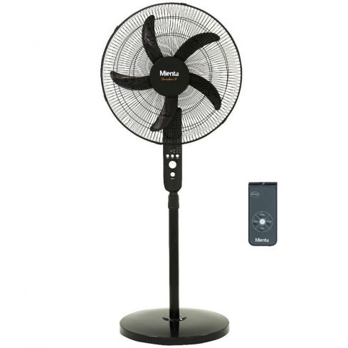 Mienta Stand Fan With Remote,18 Inch, SF35730A - Black