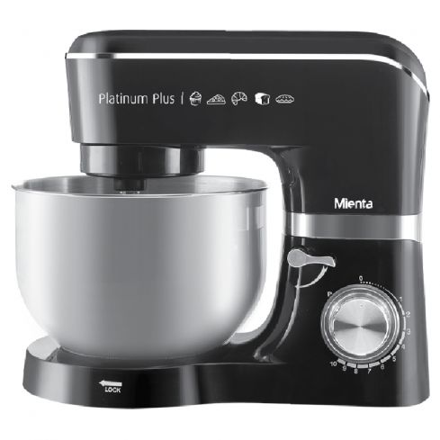Mienta Platinum Plus Stand Mixer, 5.5 Liter, 1300 Watt, KM38332A - Black