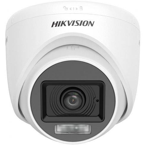 Hikvision Indoor Camera Security, 2MP, Dual Light Audio Fixed Turret, DS-2CE76D0T - Black