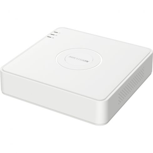 هيكفيجن أكيوسنس مسجل فيديو رقمي، 4 قنوات، دقة 1080 بكسل، 1U H.265، iDS-7104HQHI-M1/S - أبيض