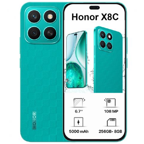  هونر X8C رامات 8 جيجابايت، 256 جيجابايت - أخضر 