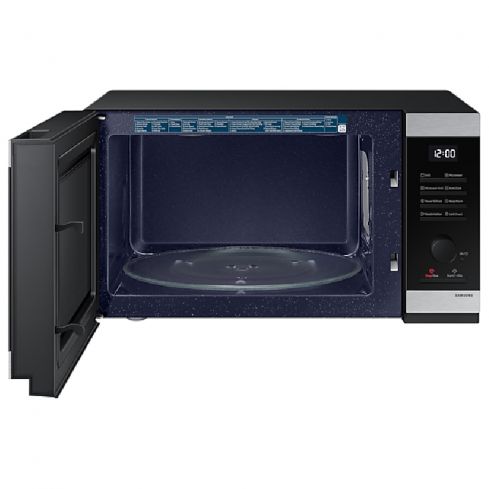 Samsung Microwave, 40 Liters, 900 Watts, Digital Screen, Grill, MG40DG5524ATSG - Black&Silver