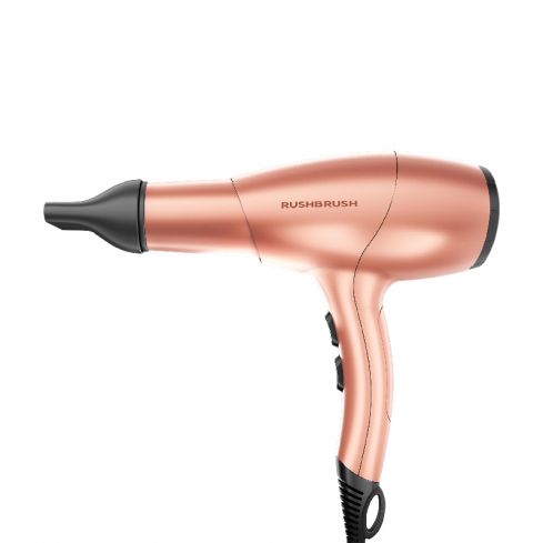 Rush Brush D3 Ultra Hair Dryer, 2400 Watt - Rose Gold