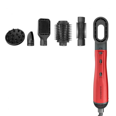 Rush Brush +6 Air Styler, 1300 Watts - Red