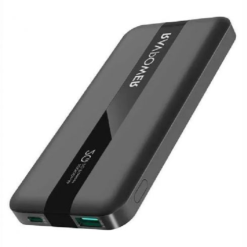 RavPower Pioneer RP-PB1236 PD Power Bank, 20W, 2 Ports, 10000 mAh - Black