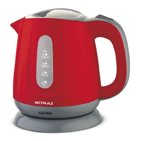 Sonai Kettle 1100 Watt, 1,2L, Mar-2200 - Red