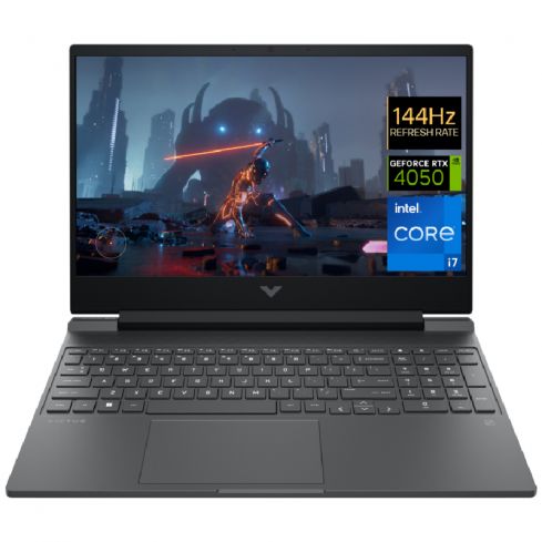 HP Victus Gaming Laptop Intel® Core™ i7-13700H, 16GB Ram, 1TB SSD, NVIDIA® GeForce RTX™ 4050 6GB, 15.6 FHD, Win 11, 15-fa1001ne - Mica Silver