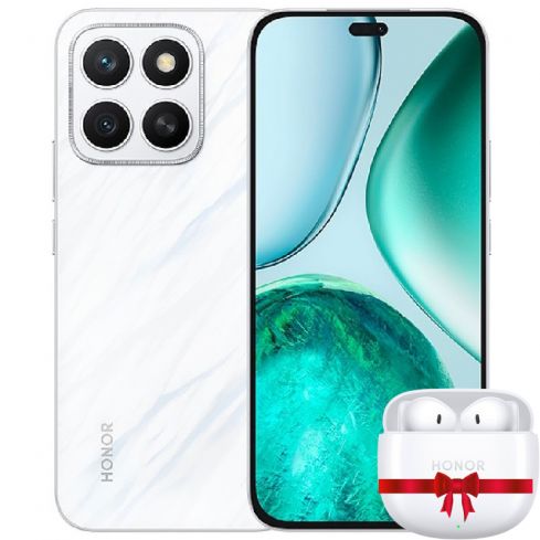 هونر X8C رامات 8 جيجابايت، 512 جيجابايت - أبيض + هدية مجانية هونر Earbuds X6