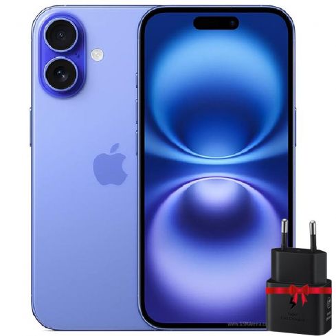 Apple Iphone 16 128GB - Ultramarine ( 2 Year Warranty ) + Free Gift Samsung 25Watt Adapter