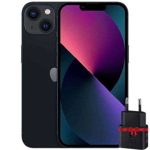 Apple iPhone 13 128GB - Midnight  ( 2 Year Warranty ) + Free Gift Samsung 25Watt Adapter