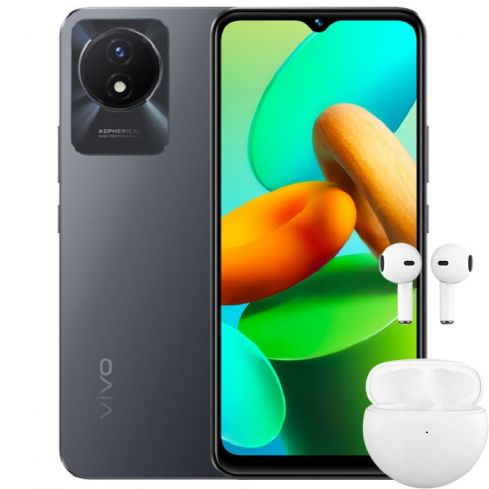 Vivo Y02T 4GB Ram, 64GB - Cosmic Gray