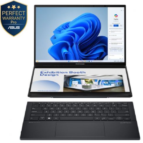 Asus Zenbook Duo LapTop Intel® Core™ Ultra 7, 32GB, 1TB SSD, Intel® Arc, 14" 3K, Win11, UX8406CA-PZ062W - Inkwell Gray