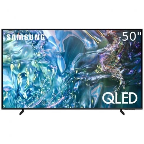 سامسونج تلفزيون الذكي 50 بوصة 4K UHD QLED مع جهاز استقبال مدمج، 50Q60D - أسود