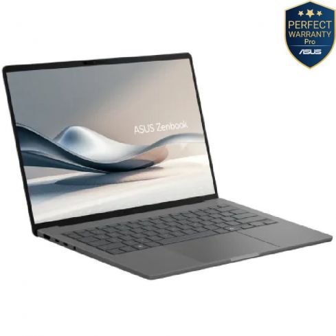 أسوس ZenBook A14، Snapdragon X1 26 100، رامات 16 جيجابايت، SSD بسعة 1 تيرابايت، معالج رسوميات Qualcomm® Adreno، OLED بدقة WUXGA 14 بوصة،  ويندوز 11، UX3407QA-QD232W - رمادي