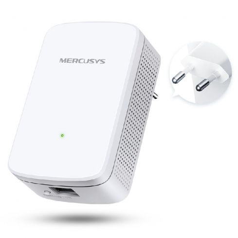 Mercusys ME10 موسع نطاق واي فاي، نطاق واحد، 300 ميجابت في الثانية، N300 - أبيض