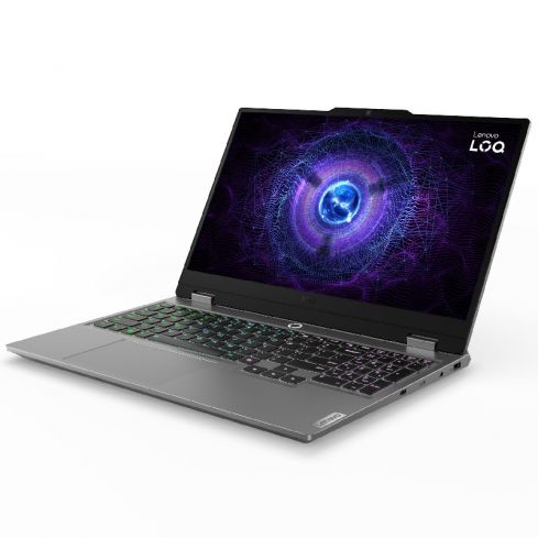 لينوفو LOQ 15IAX9 لابتوب، Intel® Core i5-12600HX، رامات 24 جيجابايت، SSD 512 جيجابايت، NVIDIA® GeForce RTX™ 3050 6 جيجابايت، 15.6 بوصة عالية الدقة، 83GS00SNED - رمادي