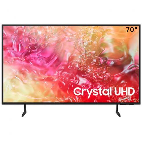 Samsung 70 Inch Crystal UHD 4K Smart TV, 70DU7000 - Black