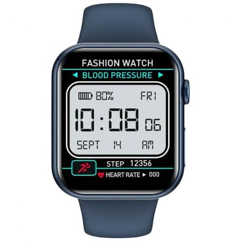 Green Lion Active Pro Smart Watch - Blue/ Strap Black&Blue