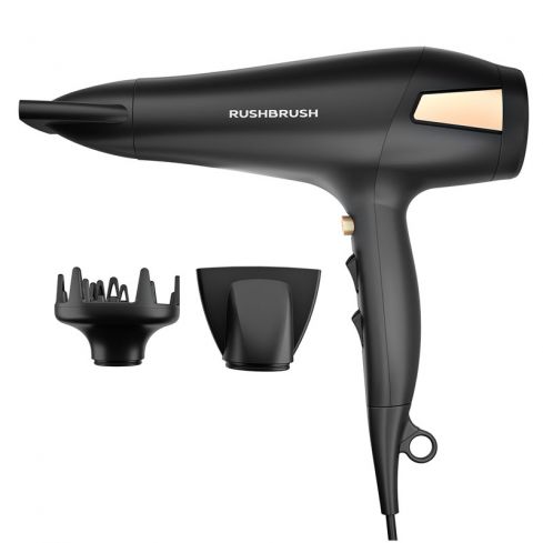 Rush Brush® D2 PRO Hair Dryer 2500W - Black