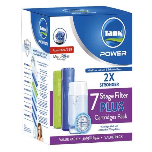  Tank Power Plus 7 Stages Water Filter Cartridge Pack 