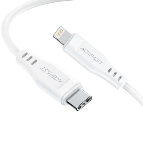 Acefast C3-01 Charging Data Cable USB-C to Lightning 30W - 1.2M - White